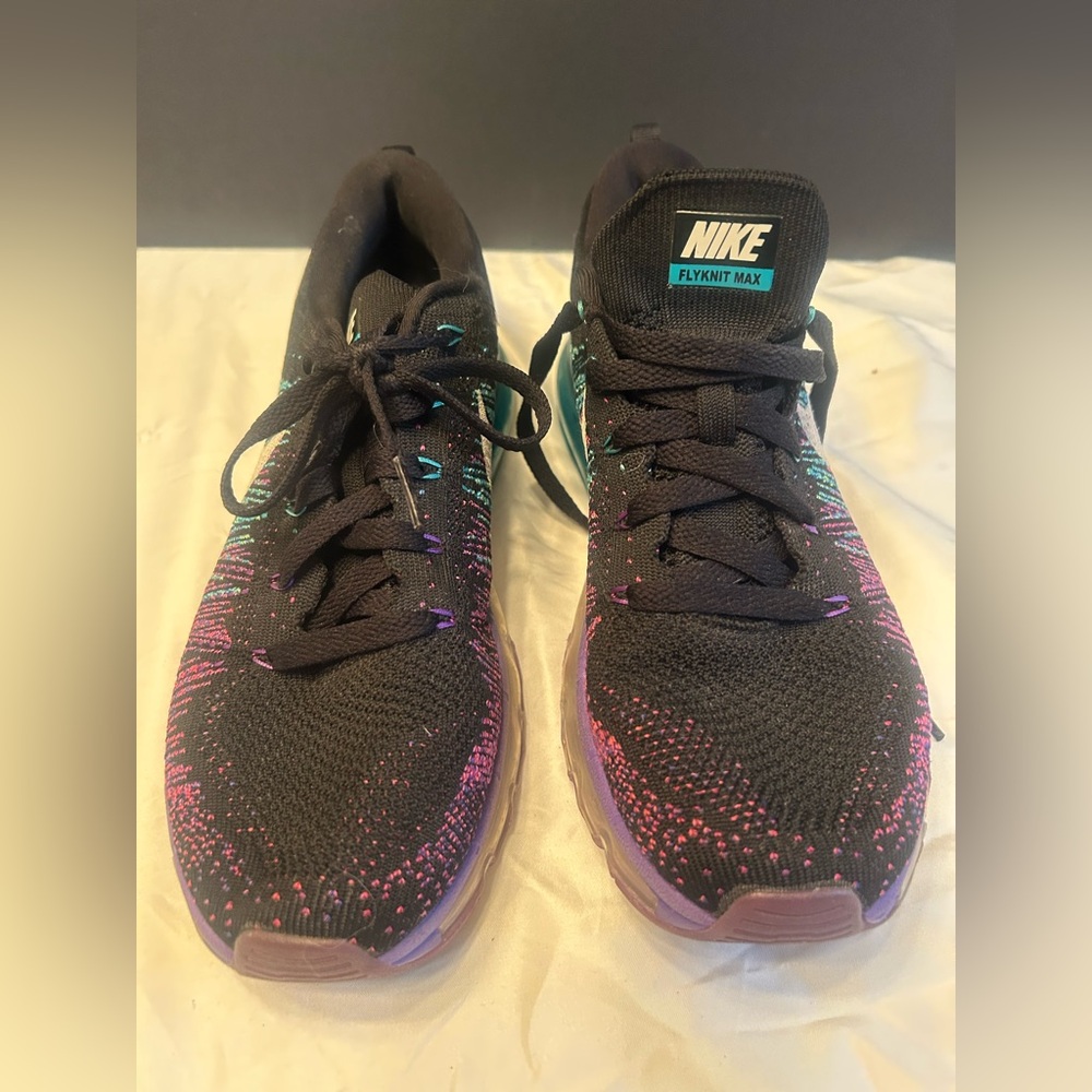 Nike Flyknit Max Black with Multicolor Accents